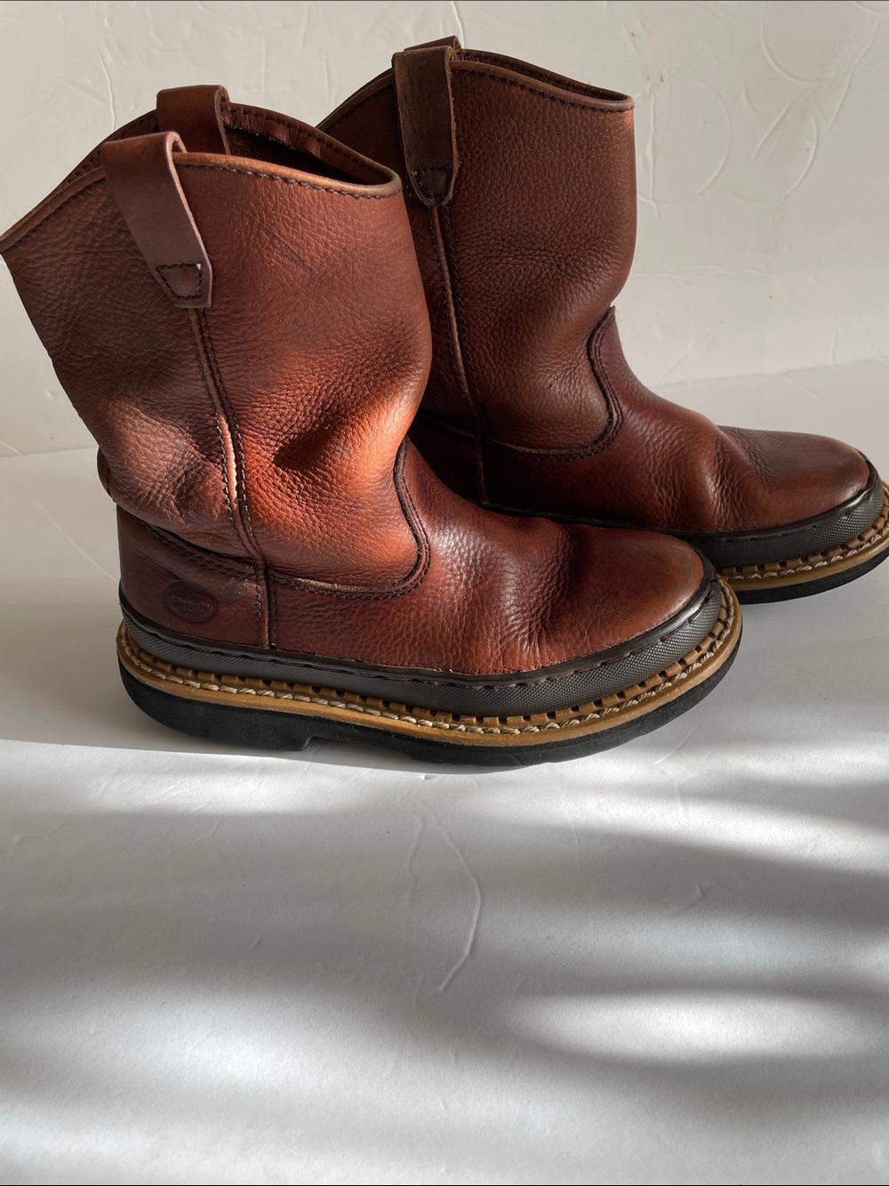 Child’s Georgia Giant Leather Boots Sz 3M “Pre-owned”